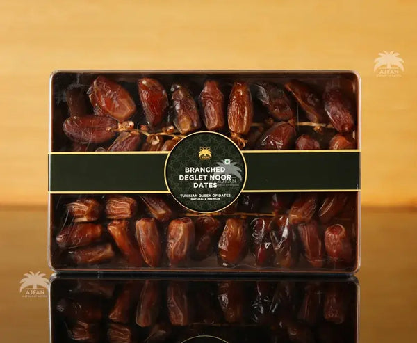 Branched Deglet Noor Dates – Queen of Tunisian Dates | 500g Premium Box